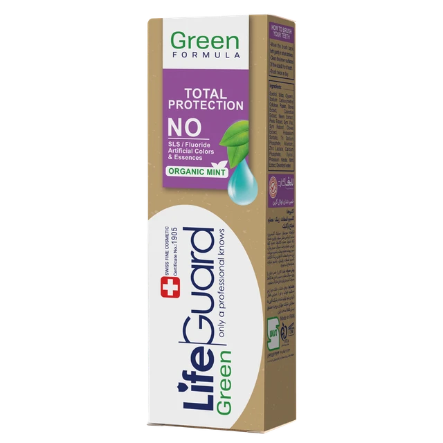 خمیر دندان توتال گرین برند لایف گارد با حجم 100 گرم